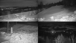 Sdružený snímek okolí chaty Myslivna