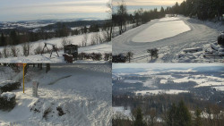 Sdružený snímek okolí chaty Myslivna