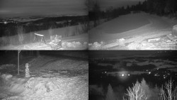 Sdružený snímek okolí chaty Myslivna