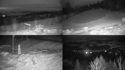 Sdružený snímek okolí chaty Myslivna