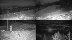 Sdružený snímek okolí chaty Myslivna