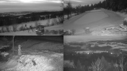 Sdružený snímek okolí chaty Myslivna