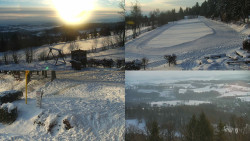 Sdružený snímek okolí chaty Myslivna