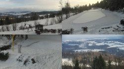 Sdružený snímek okolí chaty Myslivna