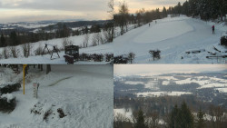 Sdružený snímek okolí chaty Myslivna