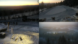 Sdružený snímek okolí chaty Myslivna