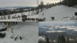 Sdružený snímek okolí chaty Myslivna