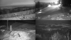 Sdružený snímek okolí chaty Myslivna