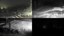 Sdružený snímek okolí chaty Myslivna