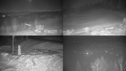 Sdružený snímek okolí chaty Myslivna