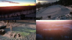 Sdružený snímek okolí chaty Myslivna