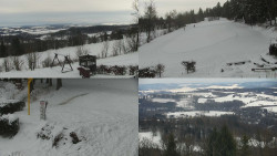 Sdružený snímek okolí chaty Myslivna