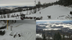 Sdružený snímek okolí chaty Myslivna