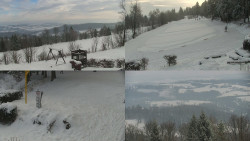 Sdružený snímek okolí chaty Myslivna