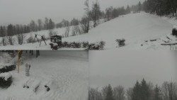 Sdružený snímek okolí chaty Myslivna