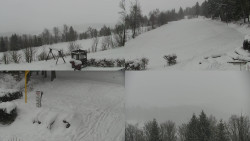 Sdružený snímek okolí chaty Myslivna