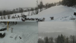 Sdružený snímek okolí chaty Myslivna