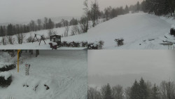 Sdružený snímek okolí chaty Myslivna