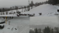 Sdružený snímek okolí chaty Myslivna