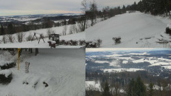 Sdružený snímek okolí chaty Myslivna