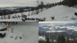 Sdružený snímek okolí chaty Myslivna