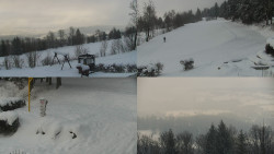 Sdružený snímek okolí chaty Myslivna