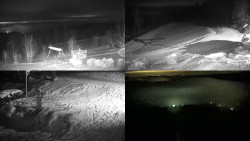 Sdružený snímek okolí chaty Myslivna