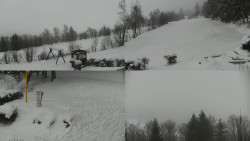 Sdružený snímek okolí chaty Myslivna