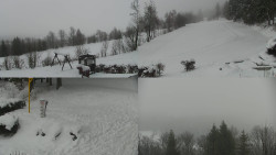 Sdružený snímek okolí chaty Myslivna