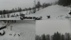 Sdružený snímek okolí chaty Myslivna