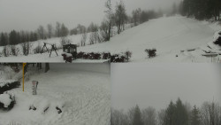 Sdružený snímek okolí chaty Myslivna