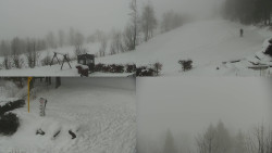 Sdružený snímek okolí chaty Myslivna