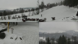 Sdružený snímek okolí chaty Myslivna