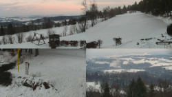 Sdružený snímek okolí chaty Myslivna