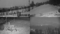 Sdružený snímek okolí chaty Myslivna