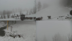 Sdružený snímek okolí chaty Myslivna