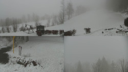 Sdružený snímek okolí chaty Myslivna