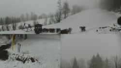 Sdružený snímek okolí chaty Myslivna