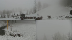 Sdružený snímek okolí chaty Myslivna