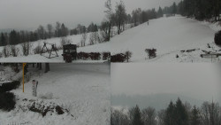 Sdružený snímek okolí chaty Myslivna