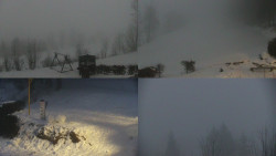 Sdružený snímek okolí chaty Myslivna