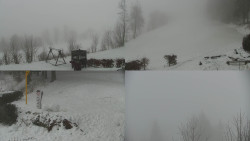 Sdružený snímek okolí chaty Myslivna