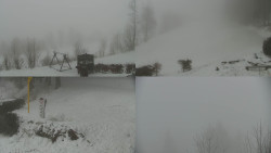 Sdružený snímek okolí chaty Myslivna