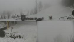 Sdružený snímek okolí chaty Myslivna