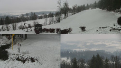 Sdružený snímek okolí chaty Myslivna