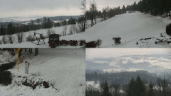 Sdružený snímek okolí chaty Myslivna