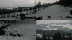 Sdružený snímek okolí chaty Myslivna