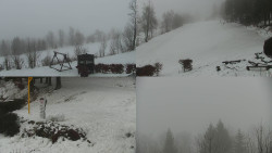 Sdružený snímek okolí chaty Myslivna