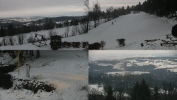 Sdružený snímek okolí chaty Myslivna