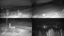 Sdružený snímek okolí chaty Myslivna